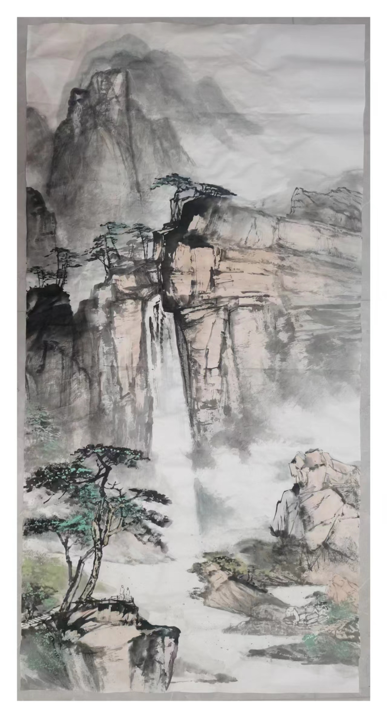 清华大学附属中学朝阳学校+屈德山 +书画高山流水.jpg
