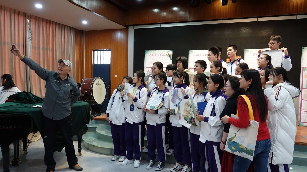 奚老师与大家合影