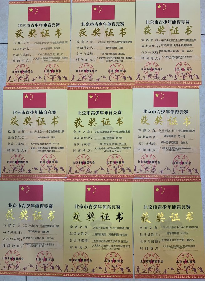 1.获奖证书